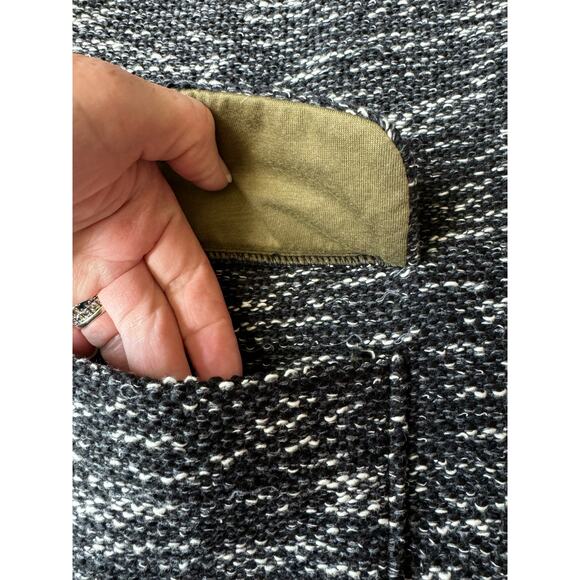 Anthropologie Elevenses Black Motif Minka one button pockets Jacket size medium - Picture 10 of 16